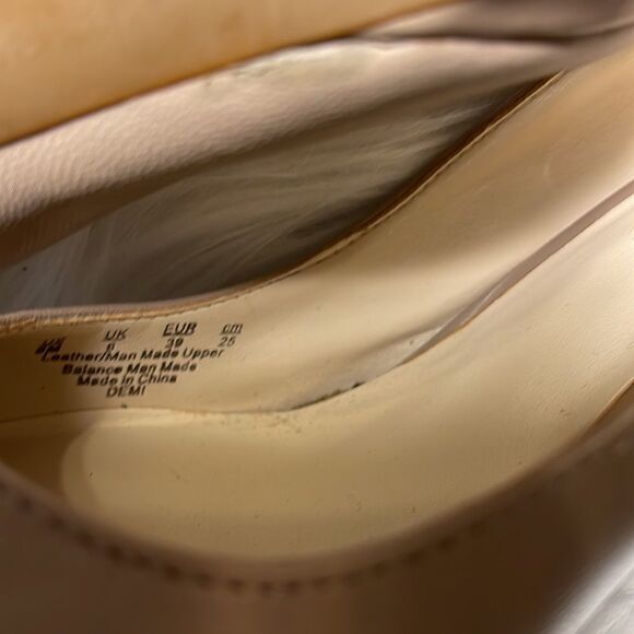 Tan Franco Sarto Leather platform heels - Picture 5 of 6